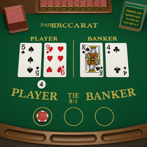 Frumzi - Baccarat galda spēle - Eleganta kāršu spēle