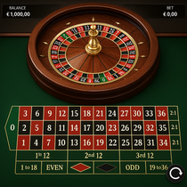 Frumzi - Roulette galda spēle - Eiropas un amerikāņu versijas